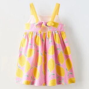 Zara Kids Casual Dress in Pink and Yellow